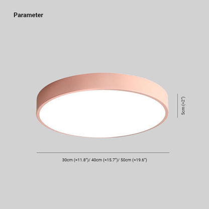 ÉclatÉly – Plafonnier rond en rose et gris pour intérieur tendance