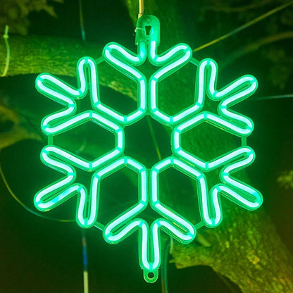 Frostella – LED Lumière Flocon de Neige pour Décoration Extérieure de Noël