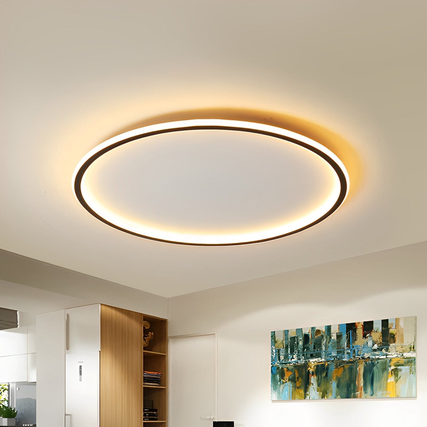 Aurika – Lampe LED de plafond ronde en style nordique