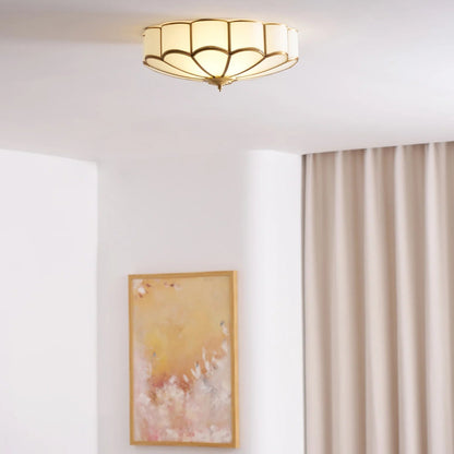 Nella – Lampe de plafond LED simple en cuivre