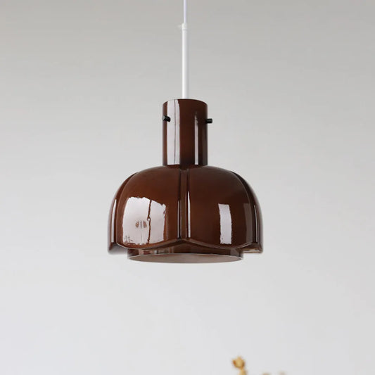 Lanie – Suspension Moderne en Verre et Fleurs