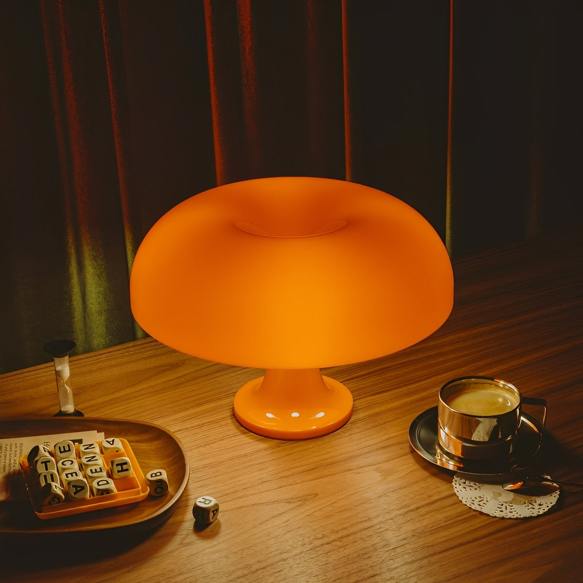 Mira – Lampe de Table Champignon Dimmable avec USB