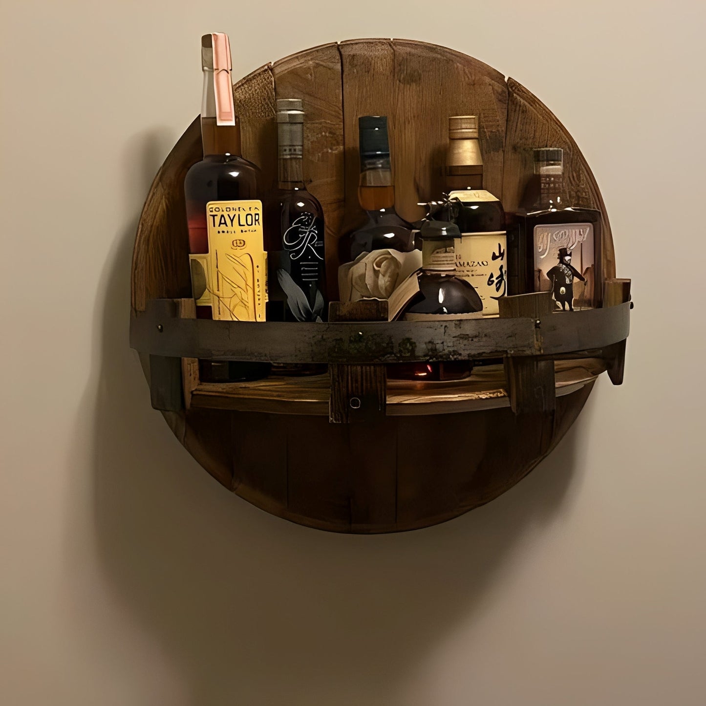 Elias – Table en bois pour vin et whisky