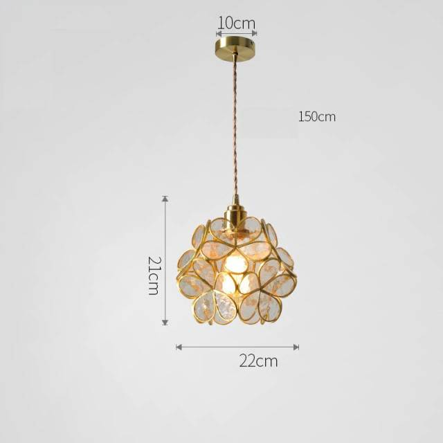 FleurVerre – Suspension florale en verre soufflé délicat
