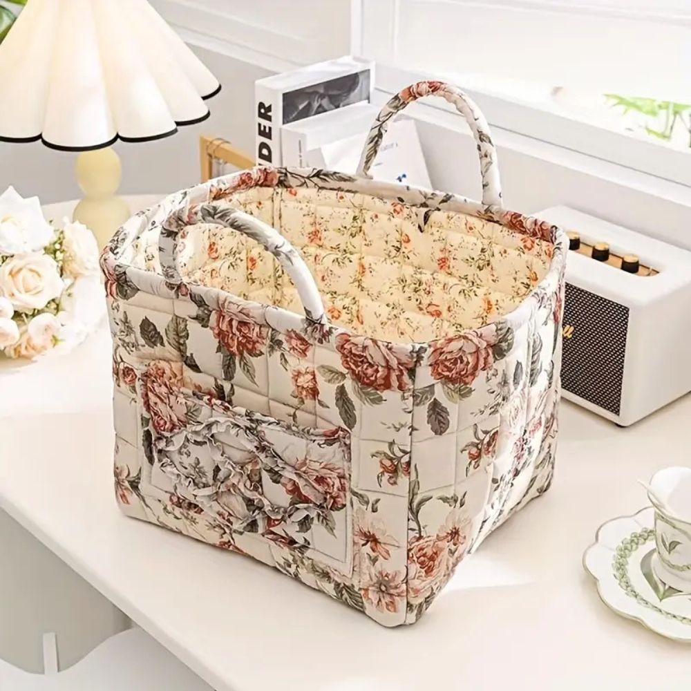 Yela – Panier en toile rustique