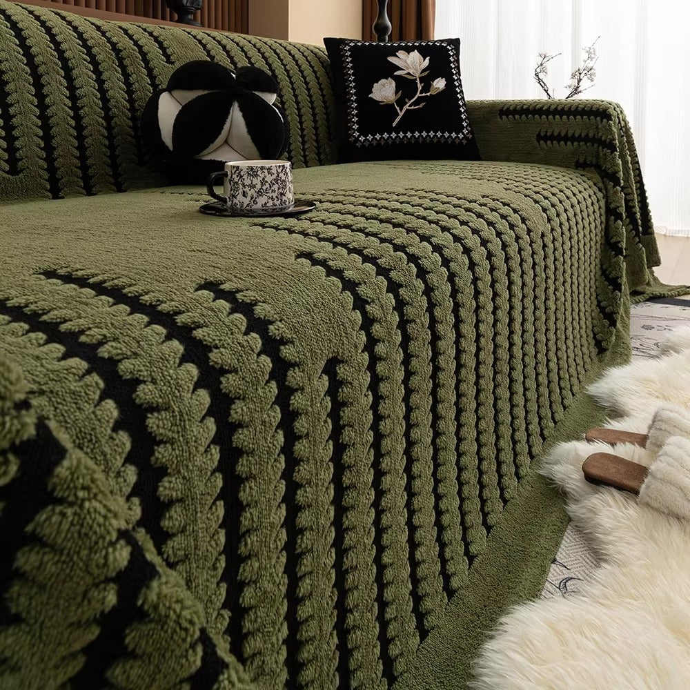 Nolan – Housse de canapé en peluche hivernale