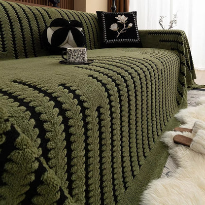 Nolan – Housse de canapé en peluche hivernale