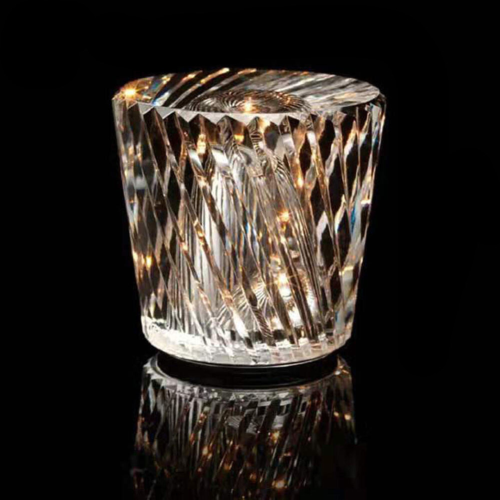 Aurelia – Lampe de table en cristal sans fil avec technologie LED