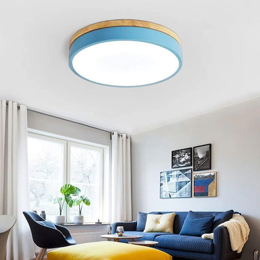 Camilla – Lampe de Plafond en Bois Naturel