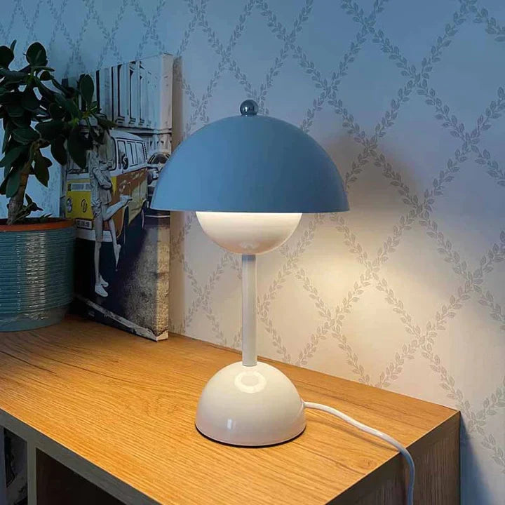 Lampe de bureau à dôme coloré - Style nordique moderne