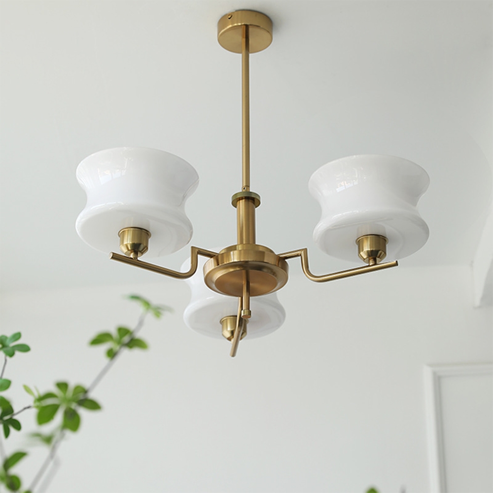 Belue – Lustre moderne en laiton et en verre