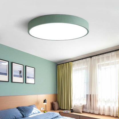 ÉclatÉly – Plafonnier rond en rose et gris pour intérieur tendance