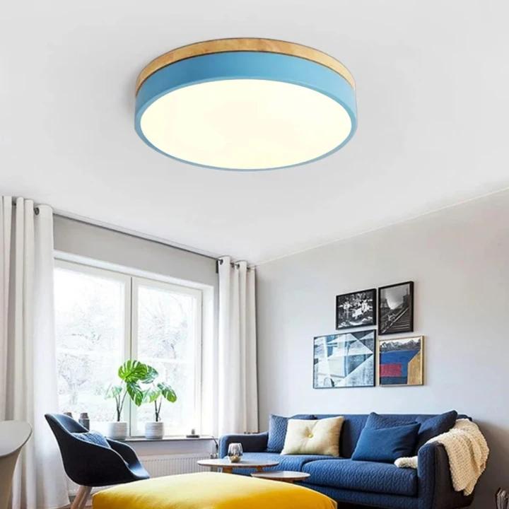 Camilla – Lampe de Plafond en Bois Naturel