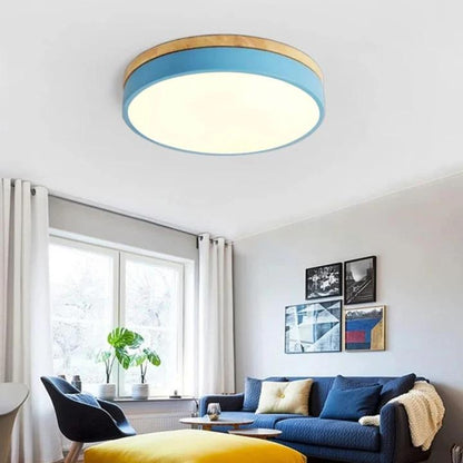 Camilla – Lampe de Plafond en Bois Naturel