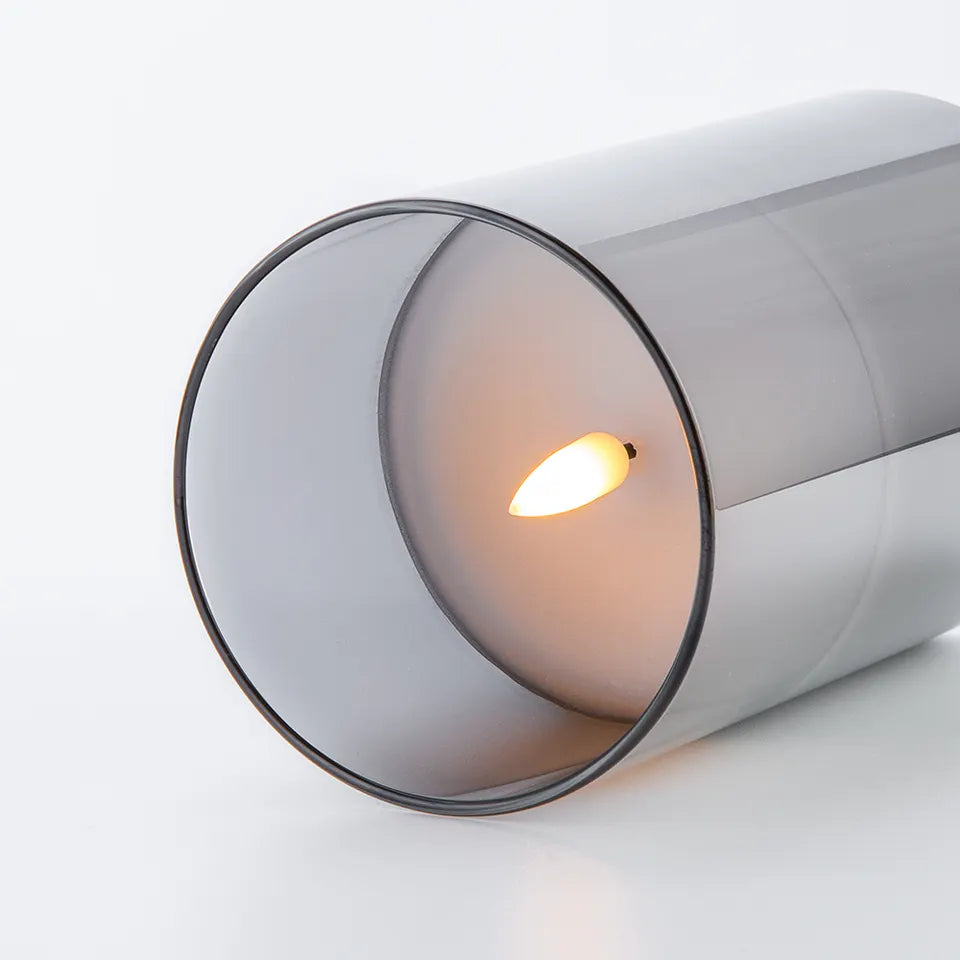 Meline – Bougie LED en verre avec effet flamme