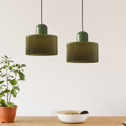 Gelly – Lampe Suspendue en Verre Rond dans le Style Cream Wind