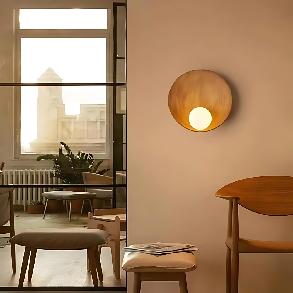 Hikari – Zen Coquille-Applique Murale
