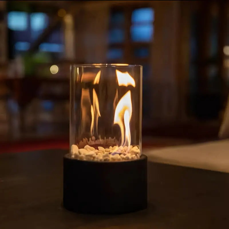 Neris – Cheminée en verre portable