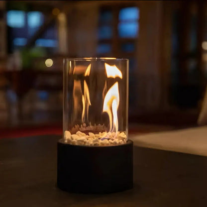 Neris – Cheminée en verre portable