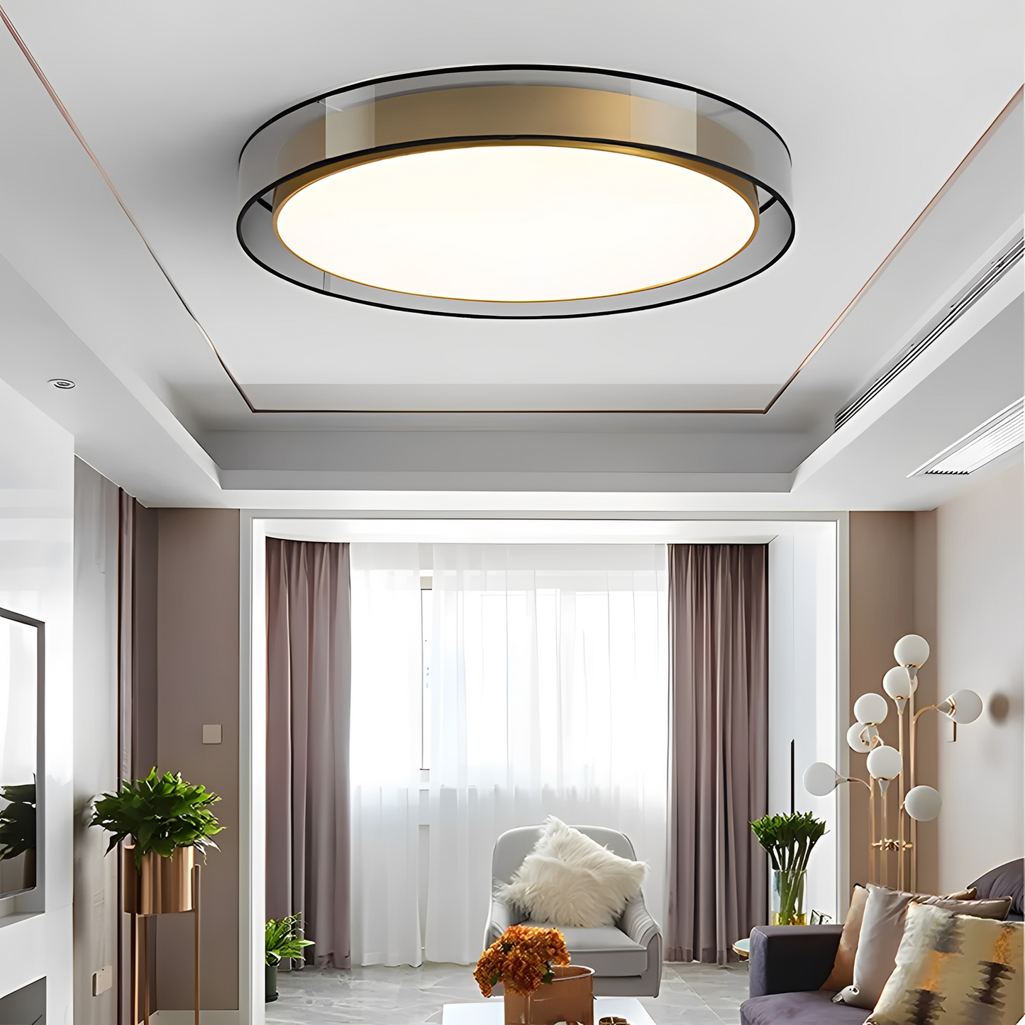 Xing – Luxueuse Ronde Plafonnier