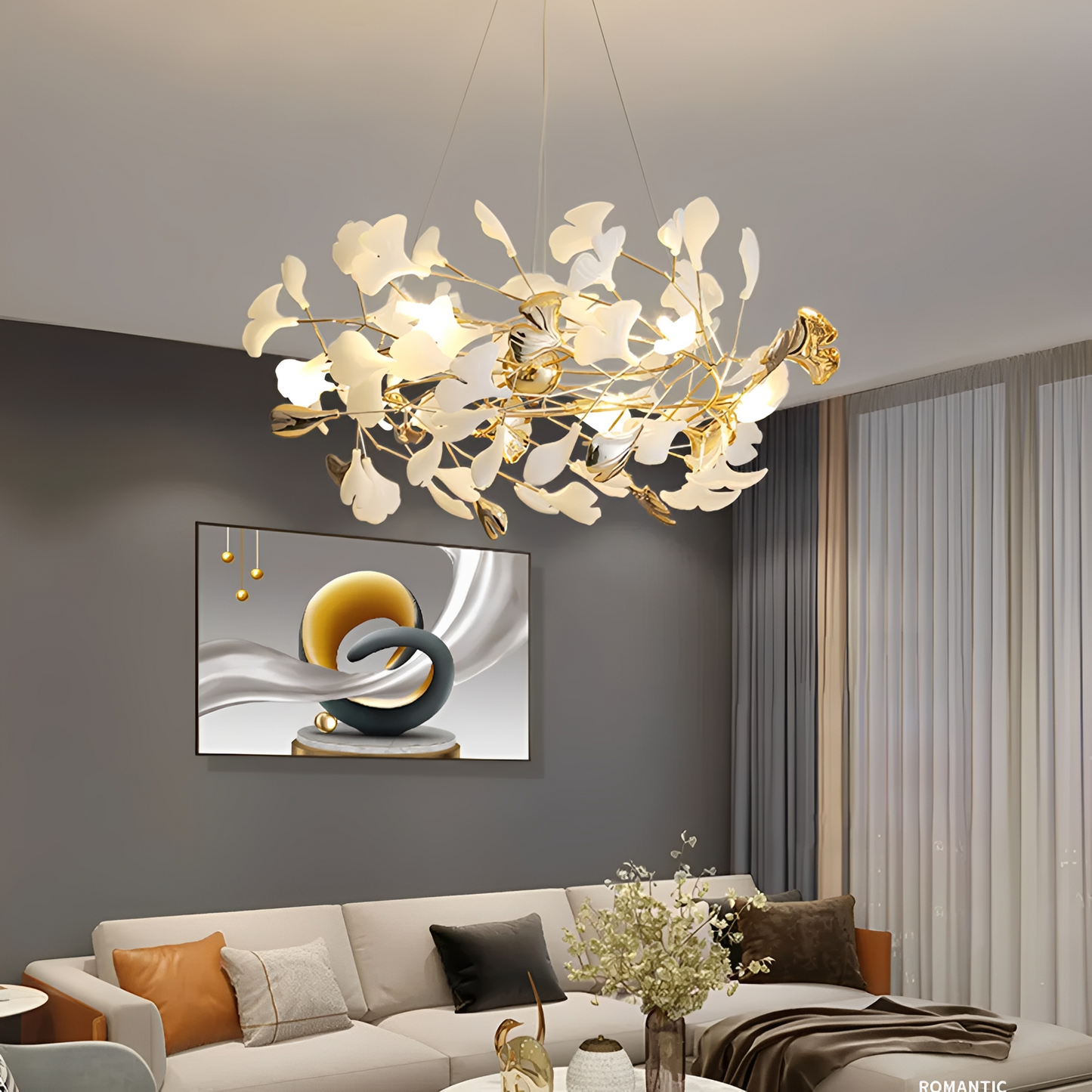 Ginkgoa – Lampe Suspendue Artistique