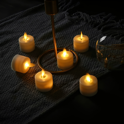 GlowLite – Bougie LED vacillante en Beige