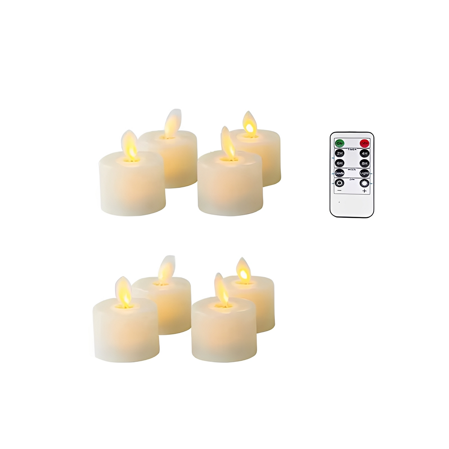 GlowLite – Bougie LED vacillante en Beige