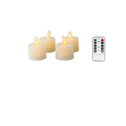 GlowLite – Bougie LED vacillante en Beige