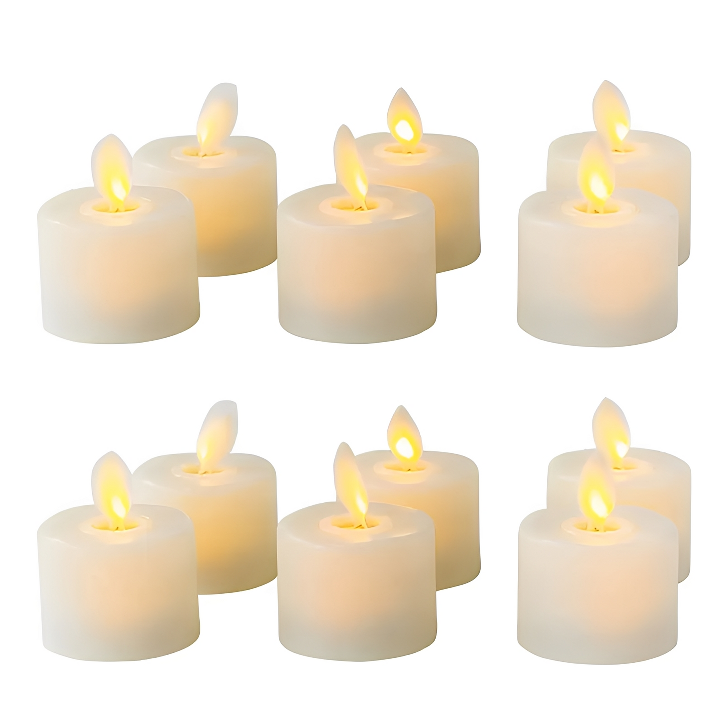 GlowLite – Bougie LED vacillante en Beige