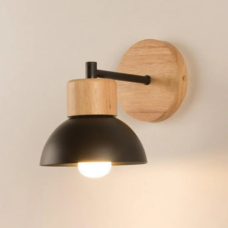 Oiseau – Applique murale en bois simple en forme de demi-cercle