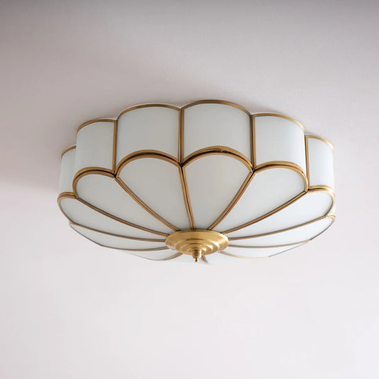Nella – Lampe de plafond LED simple en cuivre
