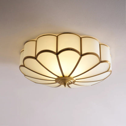 Nella – Lampe de plafond LED simple en cuivre