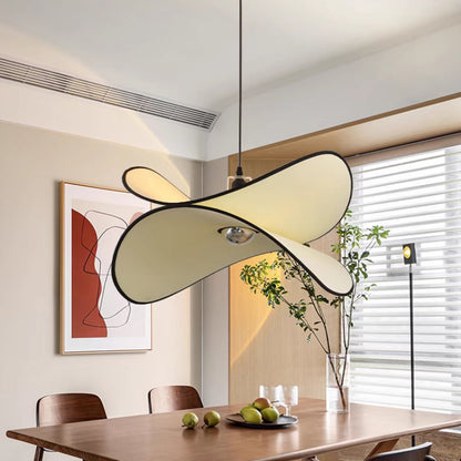 Kaori – Lampe suspendue en tissu style Wabi-Sabi : Beauté naturelle de l'imperfection