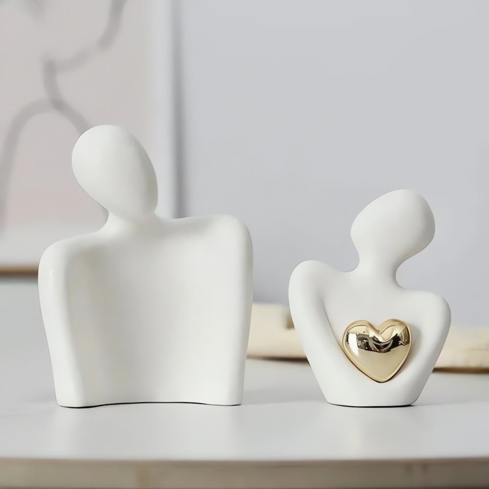Elio – Figurine d'amour abstraite en porcelaine
