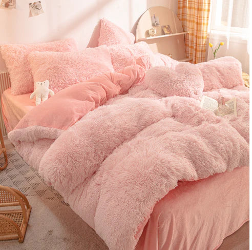Liora – Couette d'hiver douillette en velours de vison et flanelle pour nuits confortables