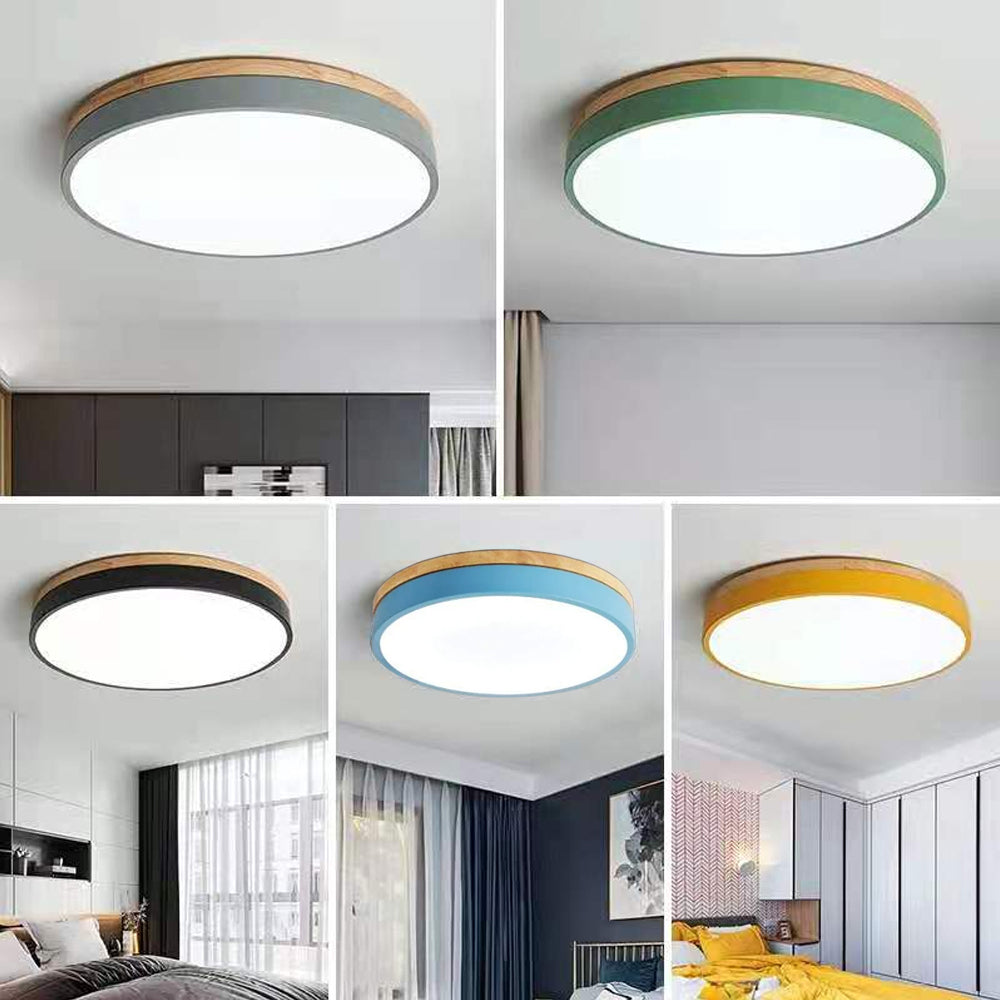 Camilla – Lampe de Plafond en Bois Naturel