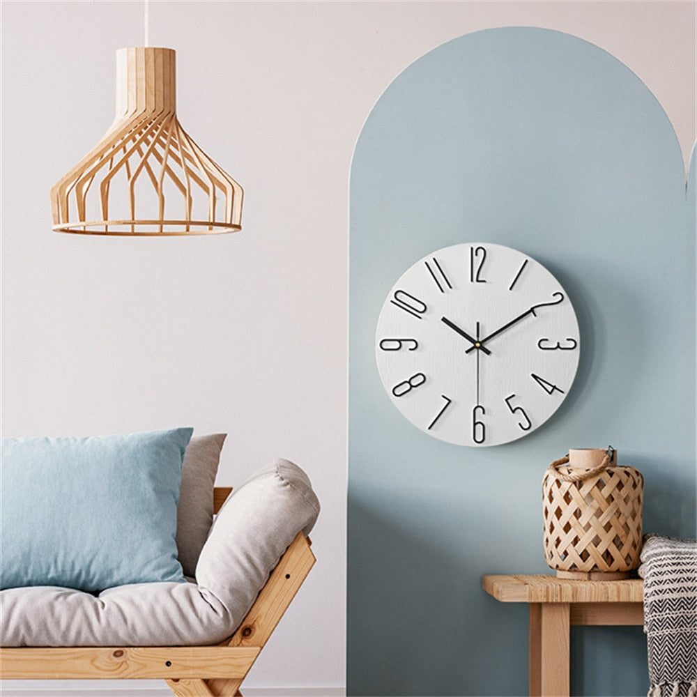 Rustom – Horloge murale de 12 pouces pour salon