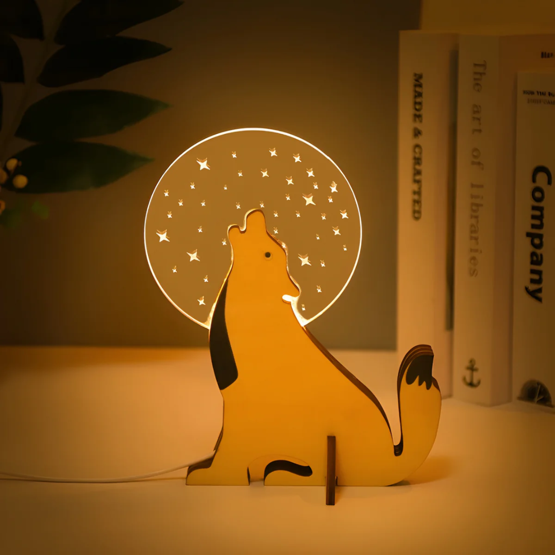 Telyx – Lampe de table en bois LED