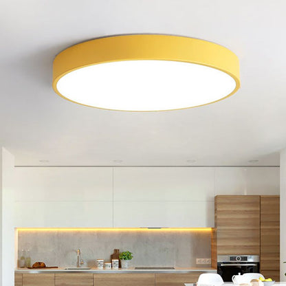ÉclatÉly – Plafonnier rond en rose et gris pour intérieur tendance