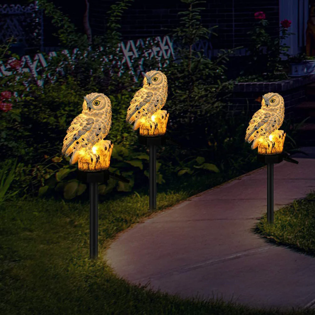 Owlin – Lampe Solaire de Jardin Chouette