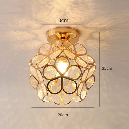 Vergara – Lampe de plafond en cristal simple