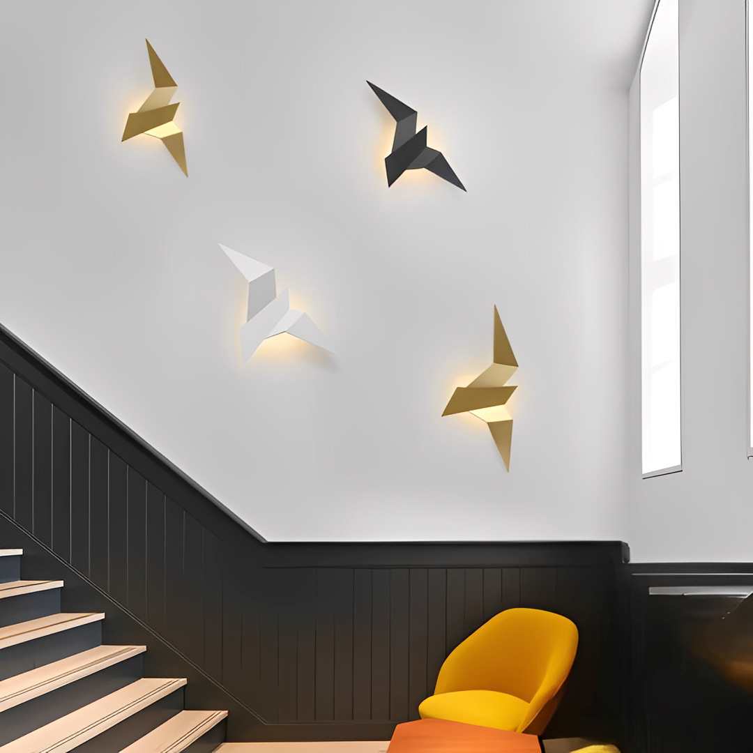 Aves – Applique murale LED décorative en forme d'oiseau
