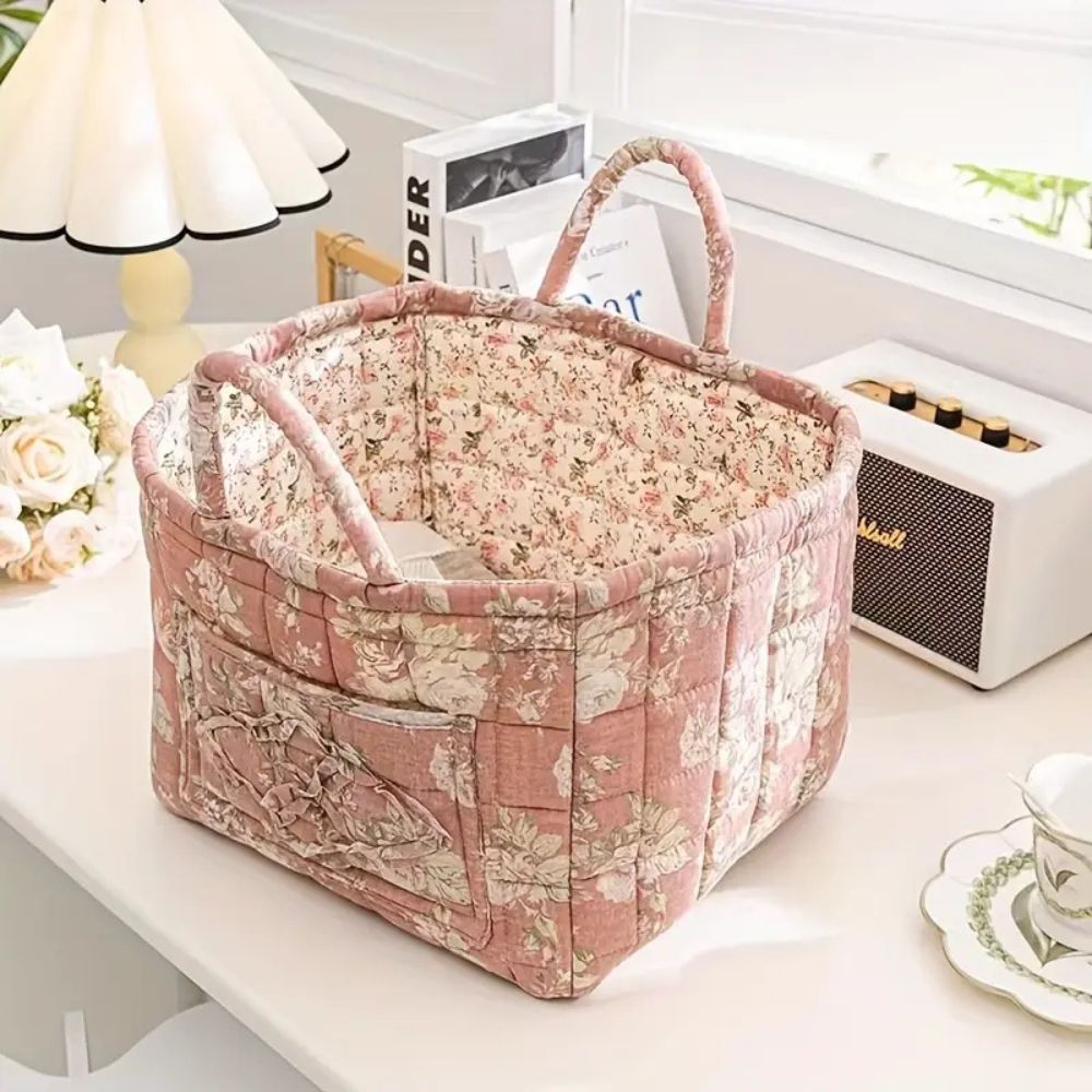 Yela – Panier en toile rustique