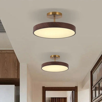 Miro – Plafonnier LED aspect bois moderne