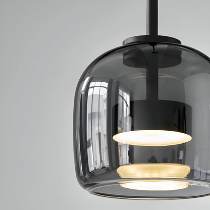 Solenn – Suspension LED en Verre Rétro Moderne