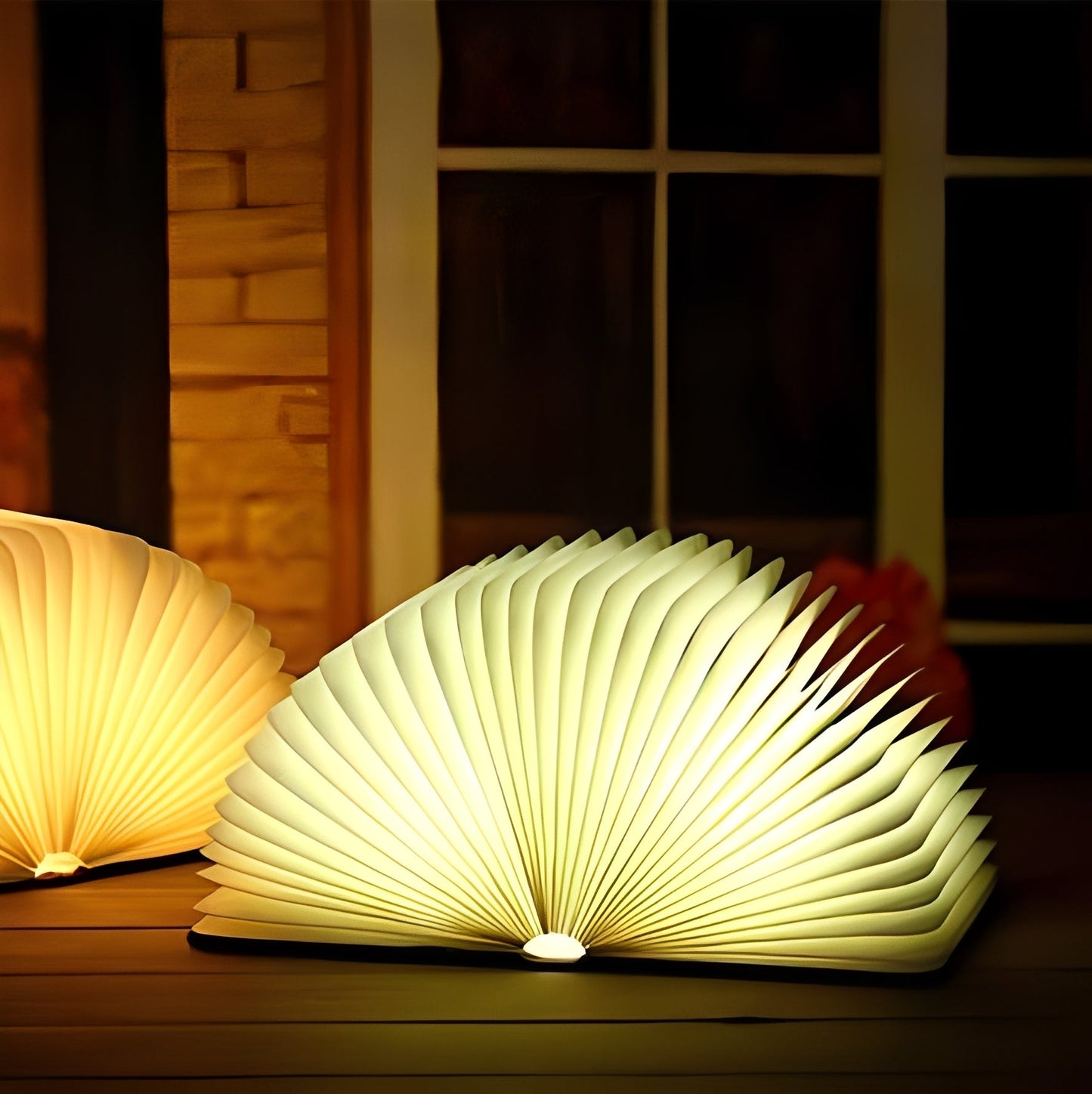 Levin – Lampe de nuit LED pliable en similicuir