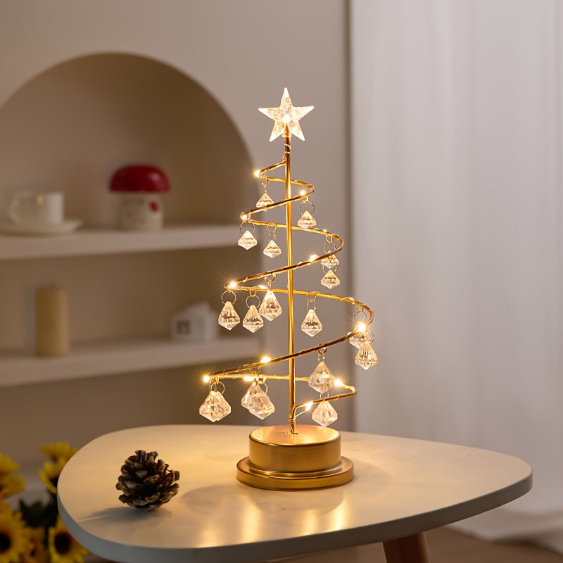 Carl – Lampe LED arbre de cristal