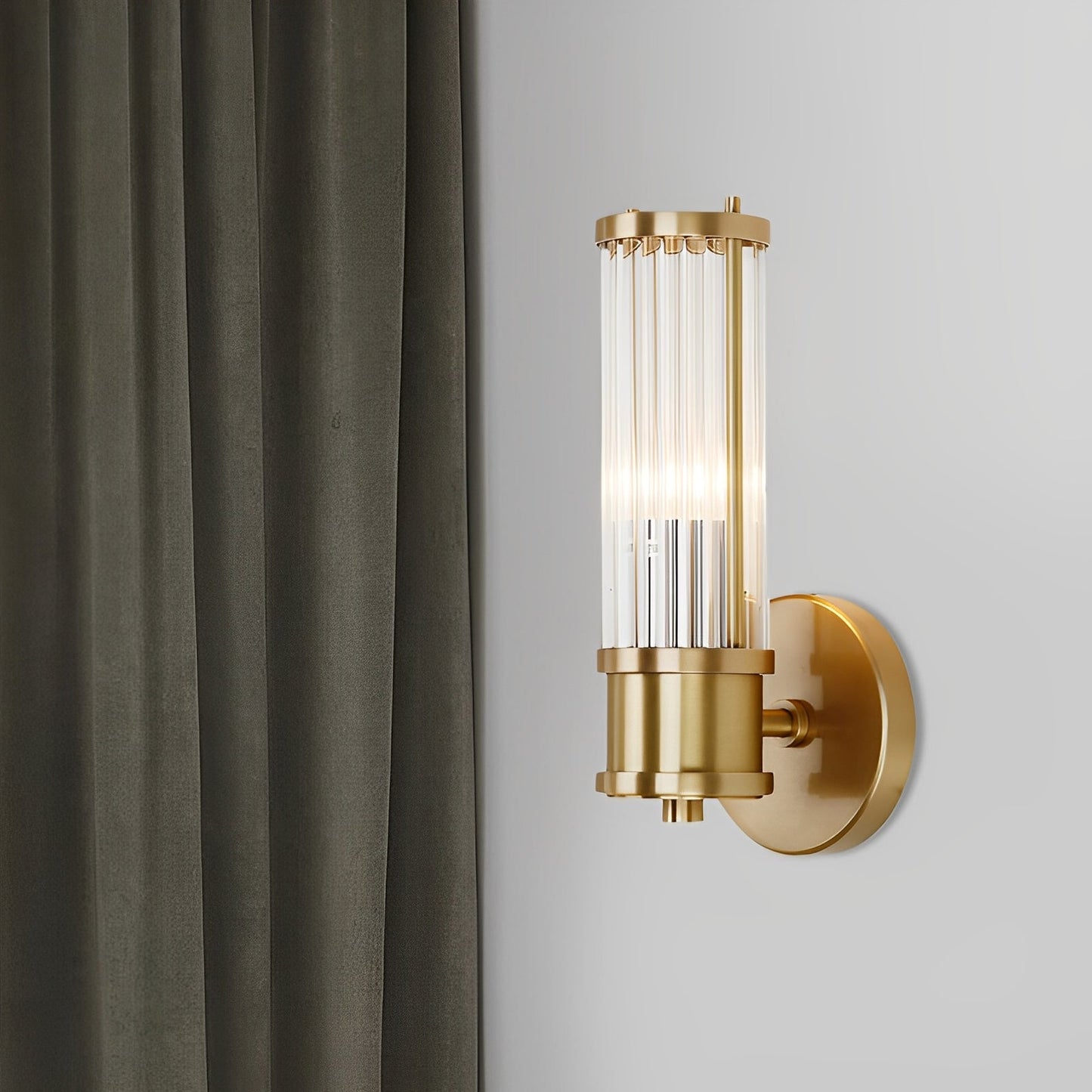 Valeria – Applique Moderne avec Cylindre en Cristal