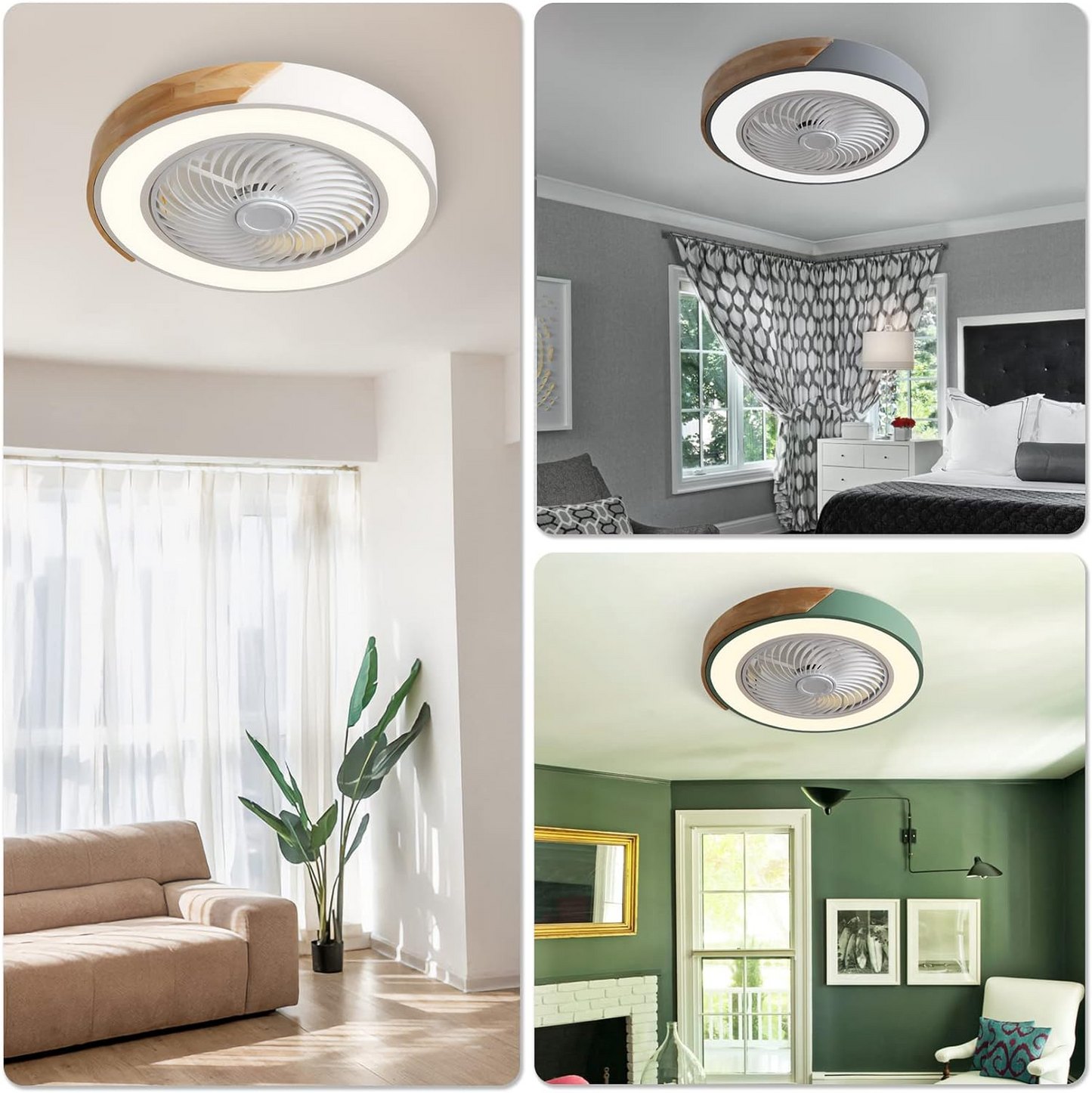 Aeron – Rotative Lampe Ventilateur de Plafond