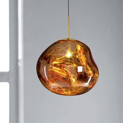 Edna – Suspension avec Design en Verre Irrégulier